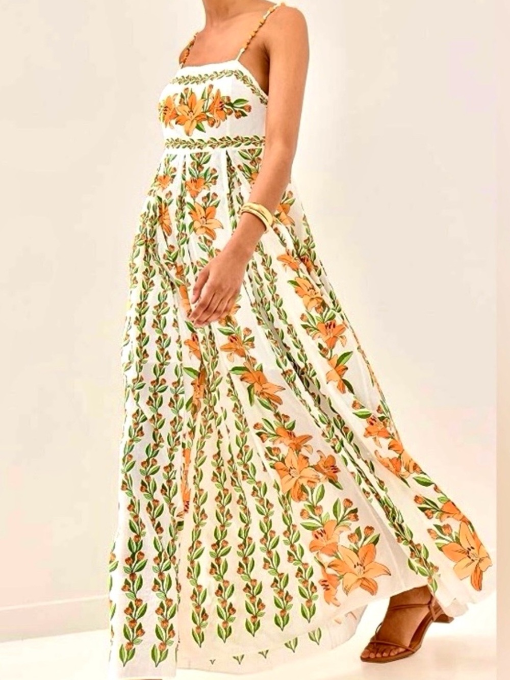NWT Farm Rio Tropical Lightness Off-White Maxi Dress